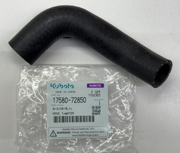 Wasserschlauch Kubota 17580-7285-0 für Z402 Z482 Z602 Wasserkühler unten