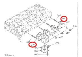 Abgaskrümmerdichtung für Kubota V2003 | V2203 | V2403