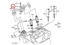 Einspritzleitung Z402 - 2. Zylinder