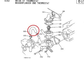 Wasserschlauch Kubota 15841-73350 für Z402