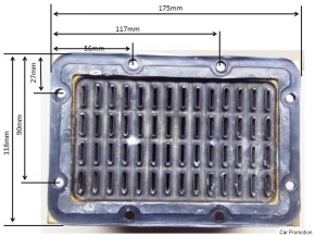 Kühler Wasserkühler für Kubota EA300 EA330 OHNE Kühlerdeckel