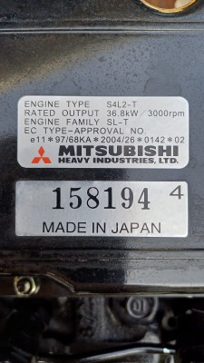 Mitsubishi Dieselmotor S4L2-T Neumotor - Lagerware - Sofort verfügbar