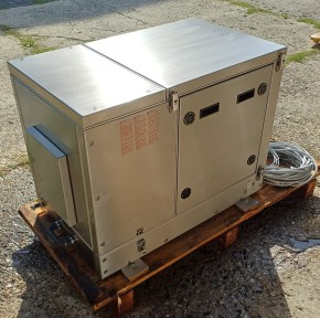 Marine Stromgenerator 120Volt 60Hz PMS-16 - mit 3 Zyl. Kubota D1005 Dieselmotor mit Edelstahlkapsel aus Lagerauflösung -NEU-