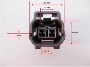 Stecker 2pol Denso Buchsengehäuse Stopmagnet Abschaltmagnet